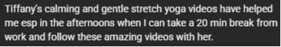 Client testimonial