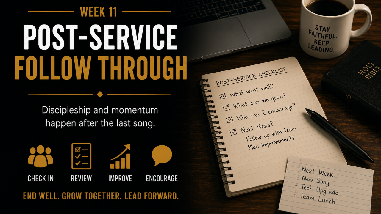 Worship Sound Person Needs Information Not Correction - Brent F. Gibson