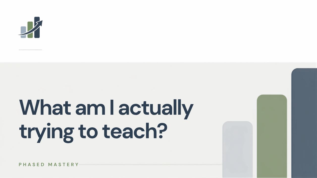 Phased Mastery Blog