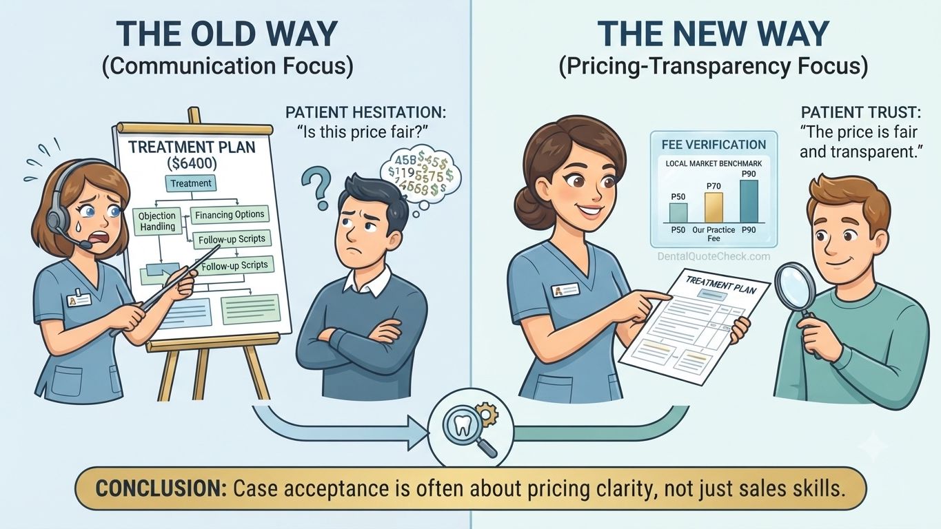How to price dental treatment for case acceptance