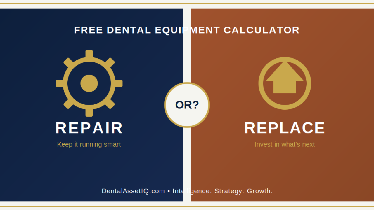 free scored calculator below for a data-backed recommendation specific to your dental equipment