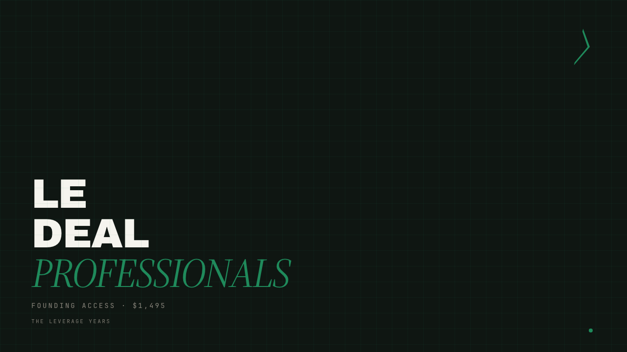 The Leveraged Executive for Deal Professionals