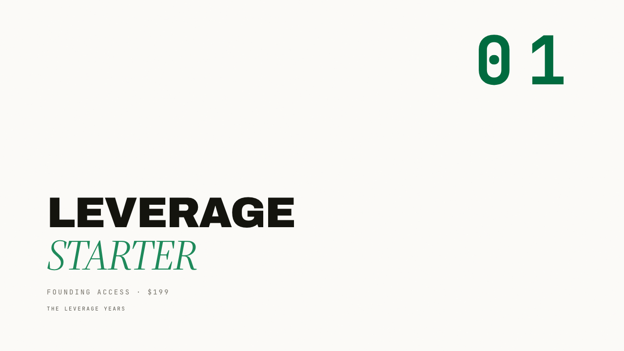 The Leverage Starter