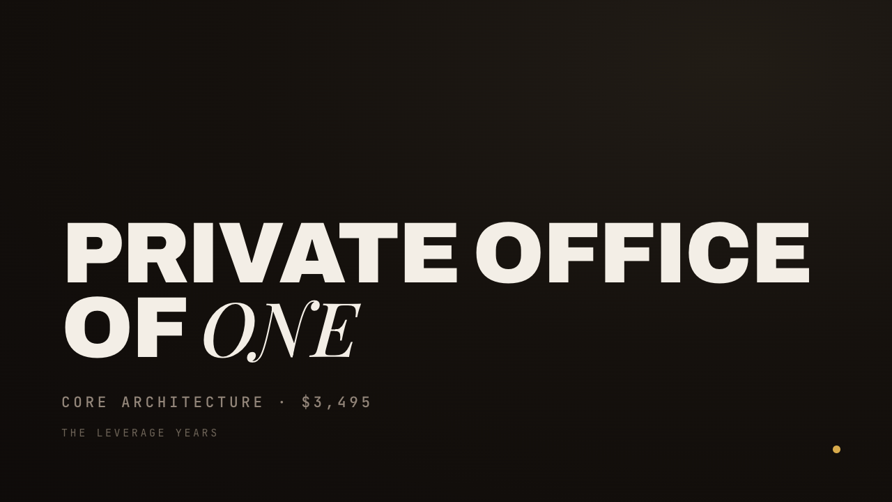 Sovereign Executive: Private Office of One