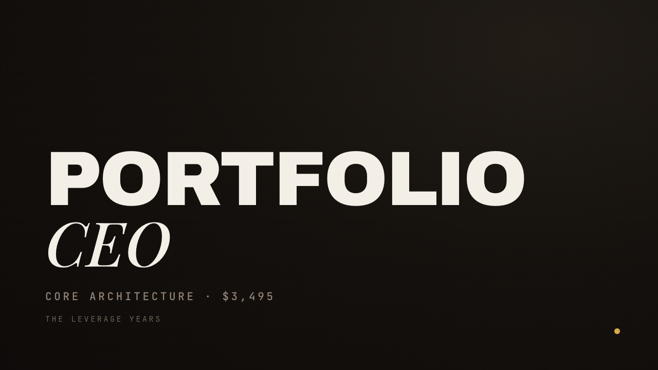 Sovereign Executive: Portfolio CEO