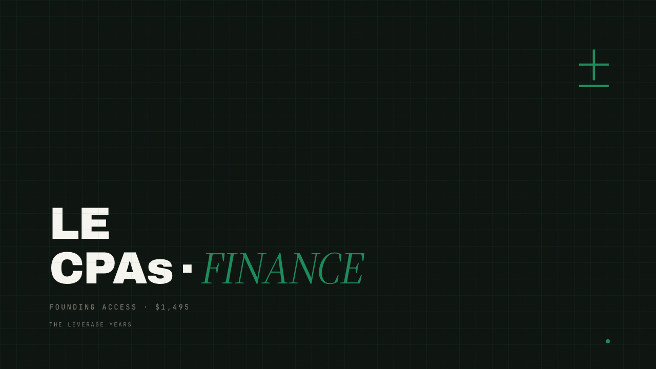 The Leveraged Executive for CPAs and Finance Professionals
