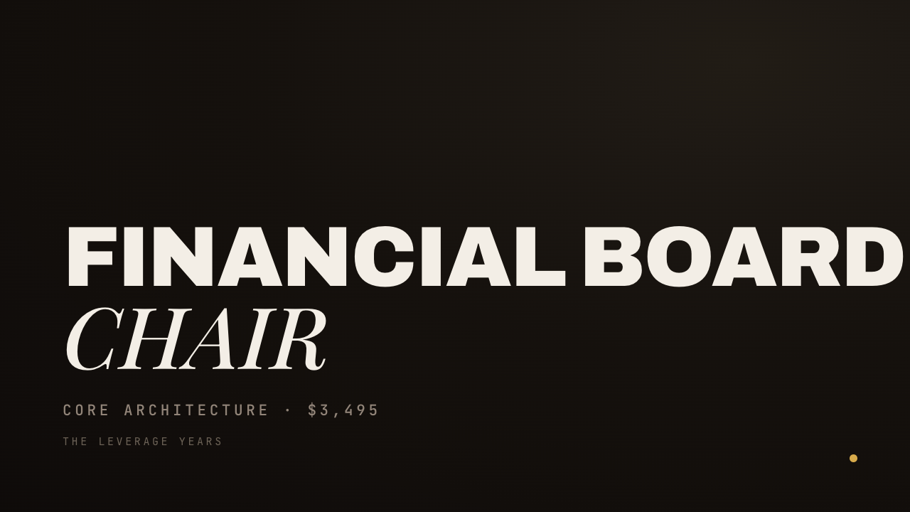 Sovereign Executive: Financial Board Chair