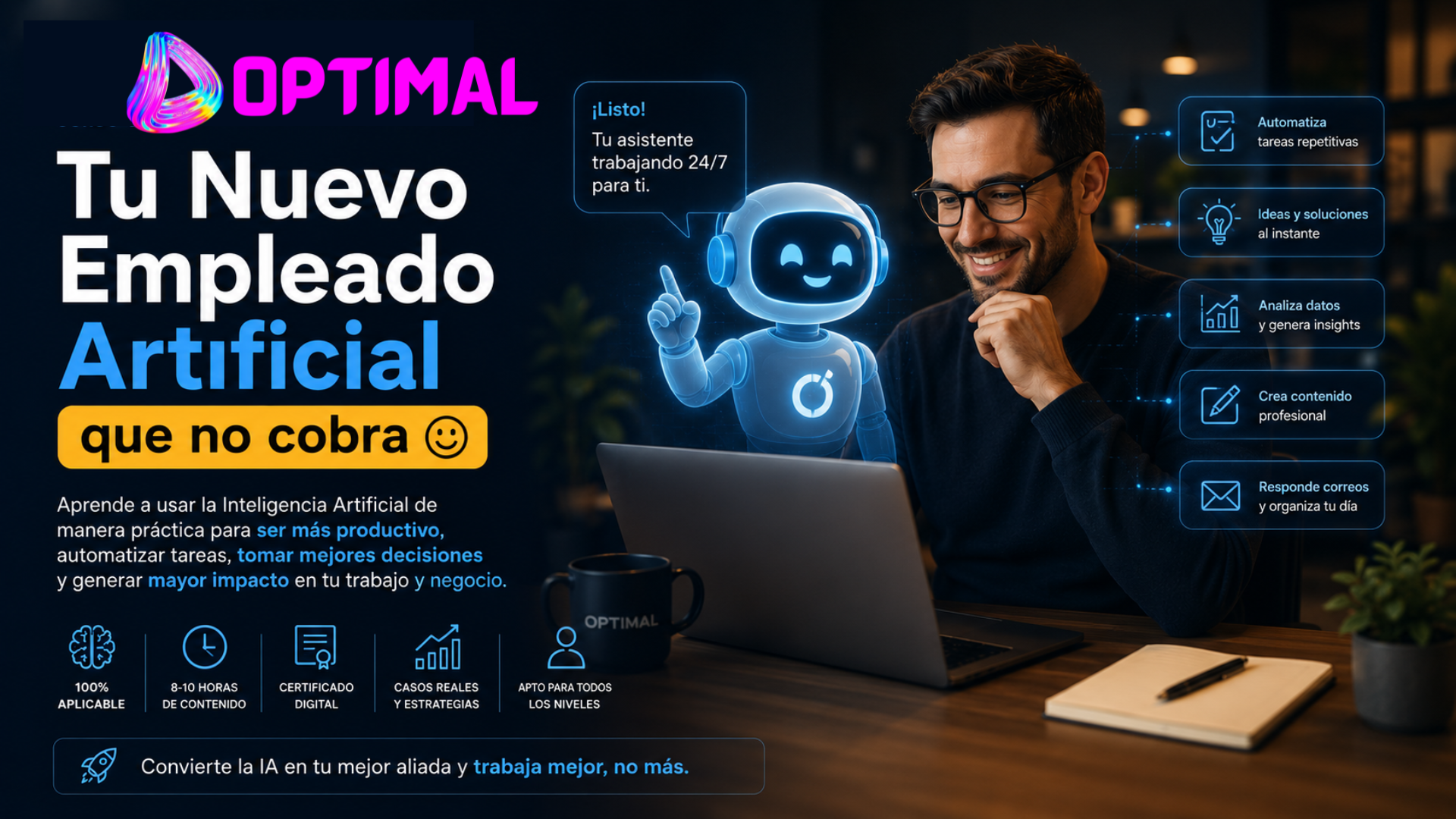 Tu Nuevo Empleado Artificial que no cobra