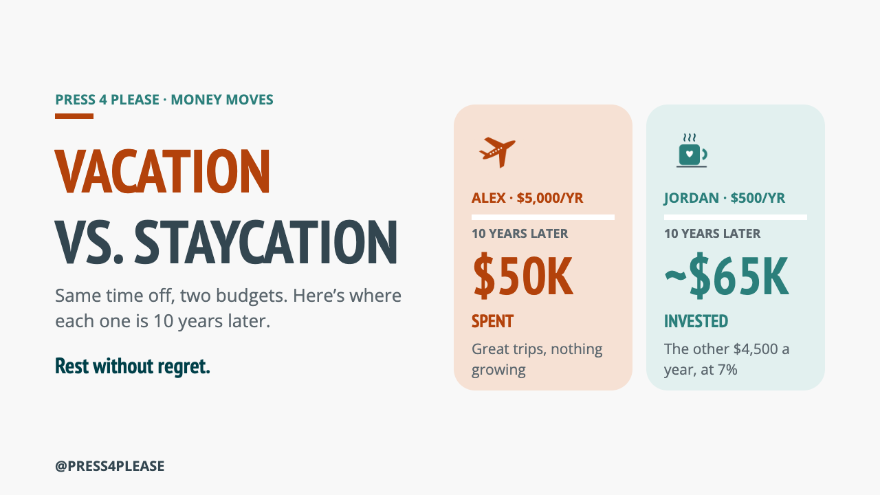 Vacation vs. staycation: where each one is 10 years later
