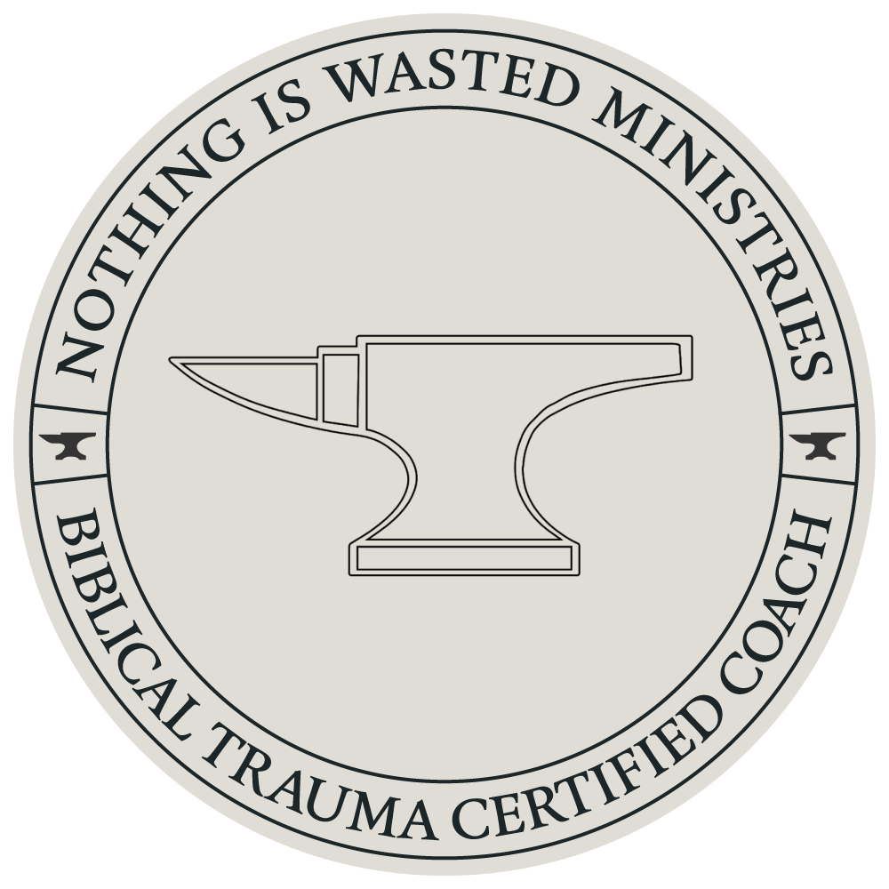 Certified trauma coach badge