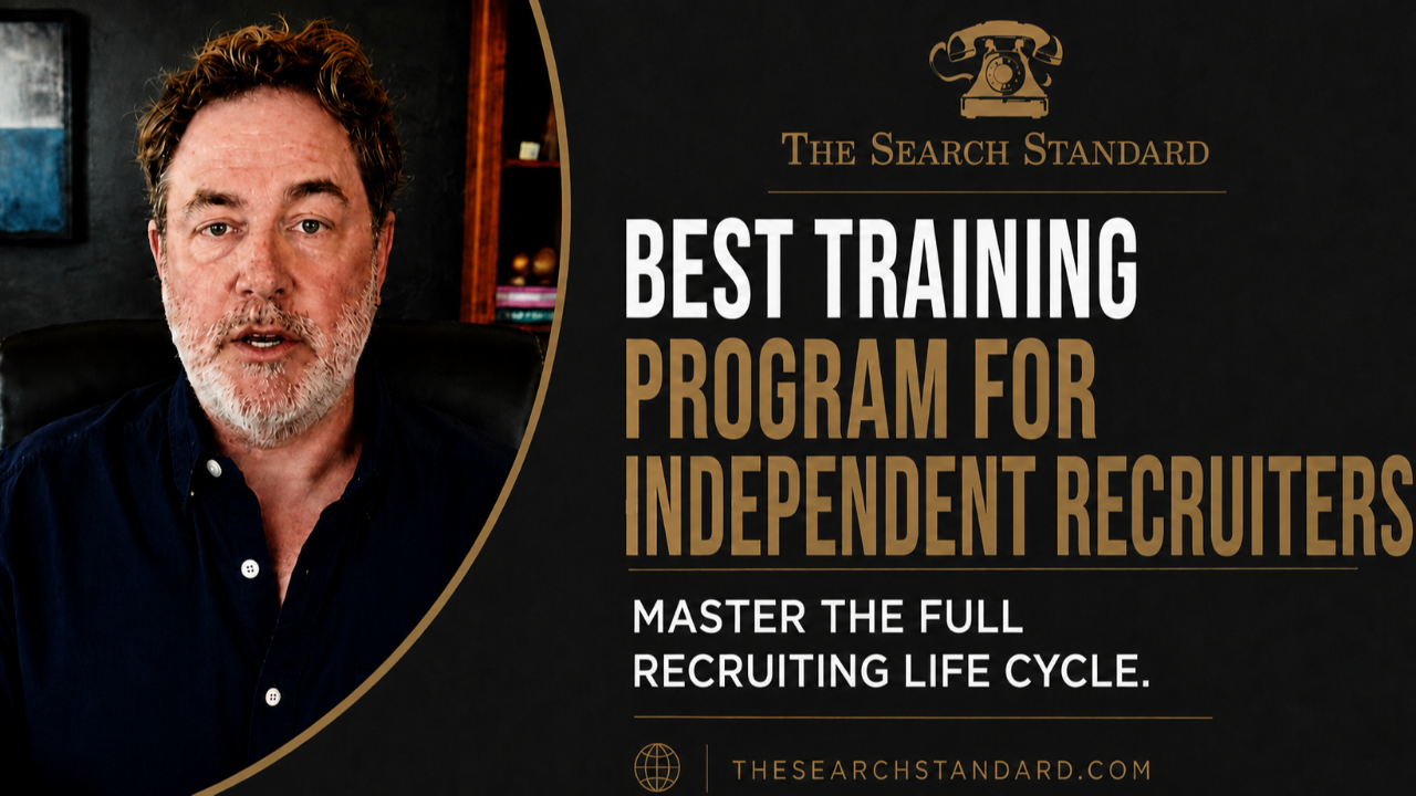 David Lefcourt, founder of The Search Standard, with the best training program for independent recruiters cover