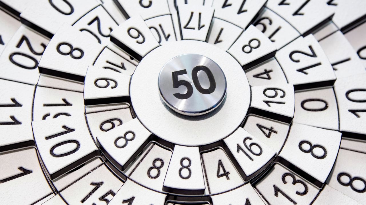 a series of numbers in a spiral representing numerology