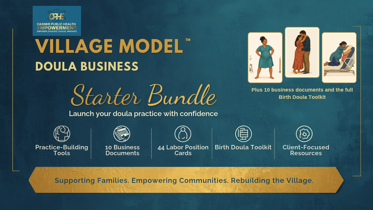 Village Model Doula Business Starter Bundle templates