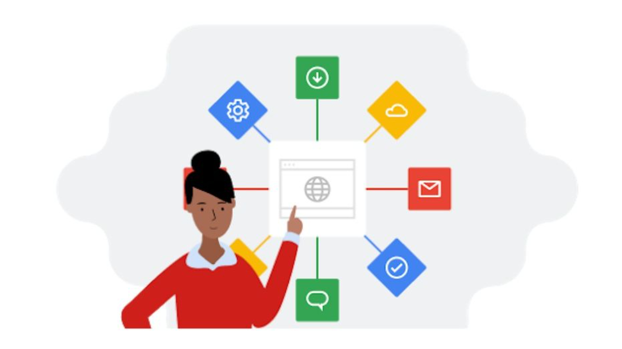 google course cartoon showing learning options