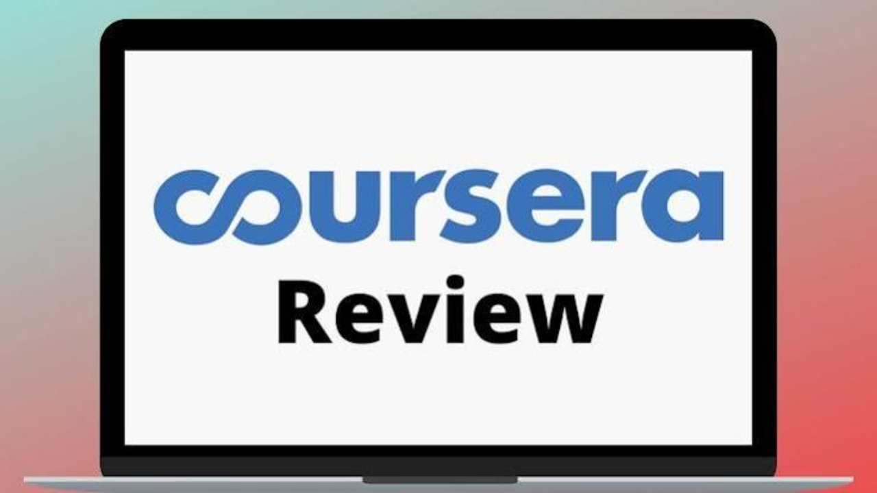 coursera review on a laptop