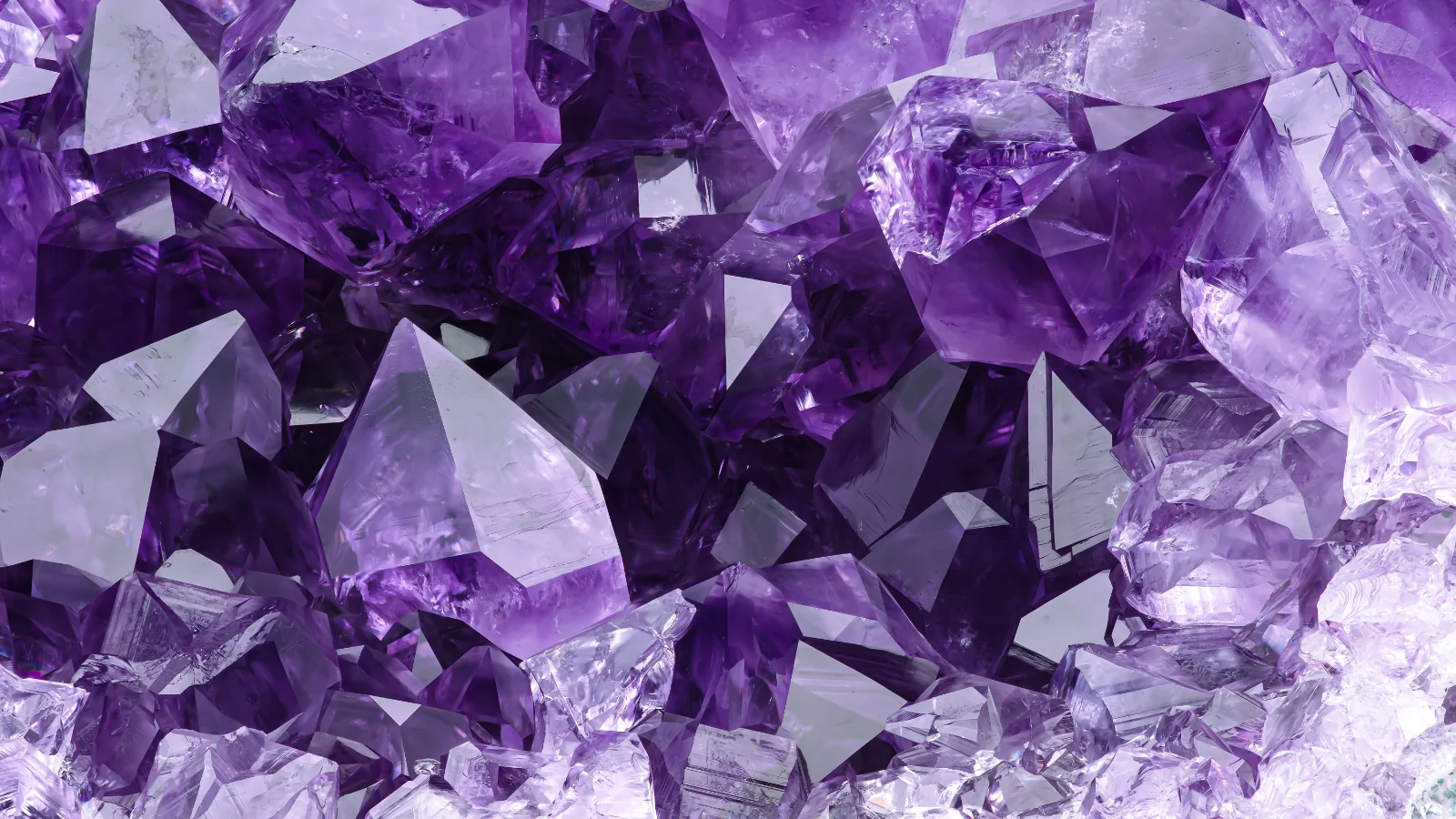 Amethyst crystals for Peaceful Protection Certification