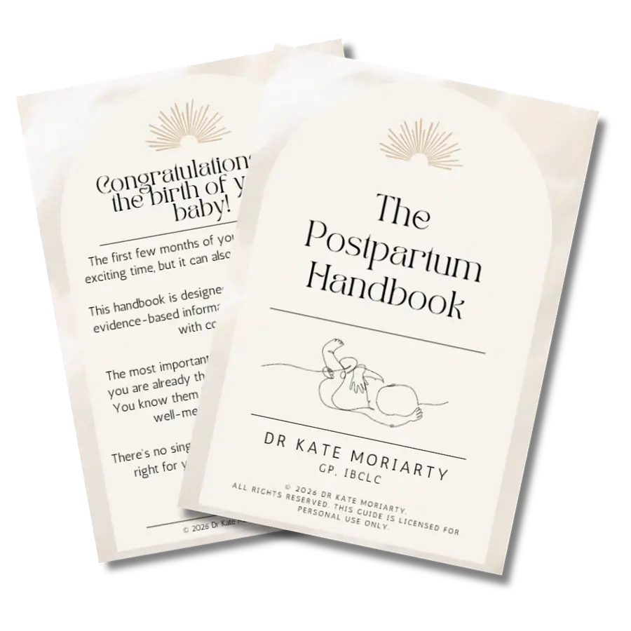 The Postpartum Handbook by Dr Kate Moriarty