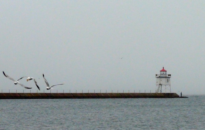 The Two Harbors breakwater
