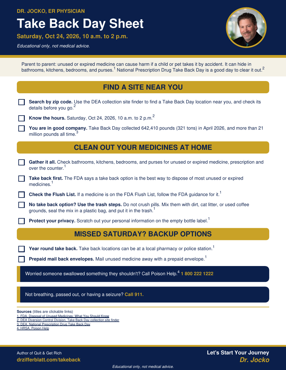 Take Back Day Sheet from Dr. Jocko