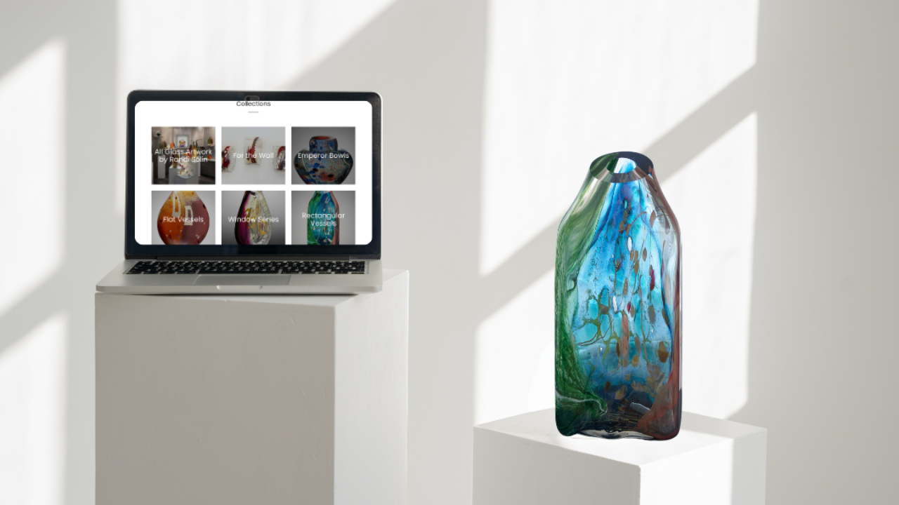 Randi Solin Glass Art website mockup