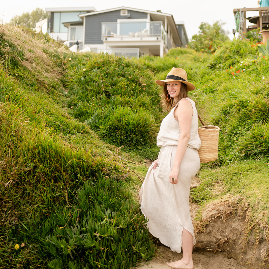 Pamela on the hillside