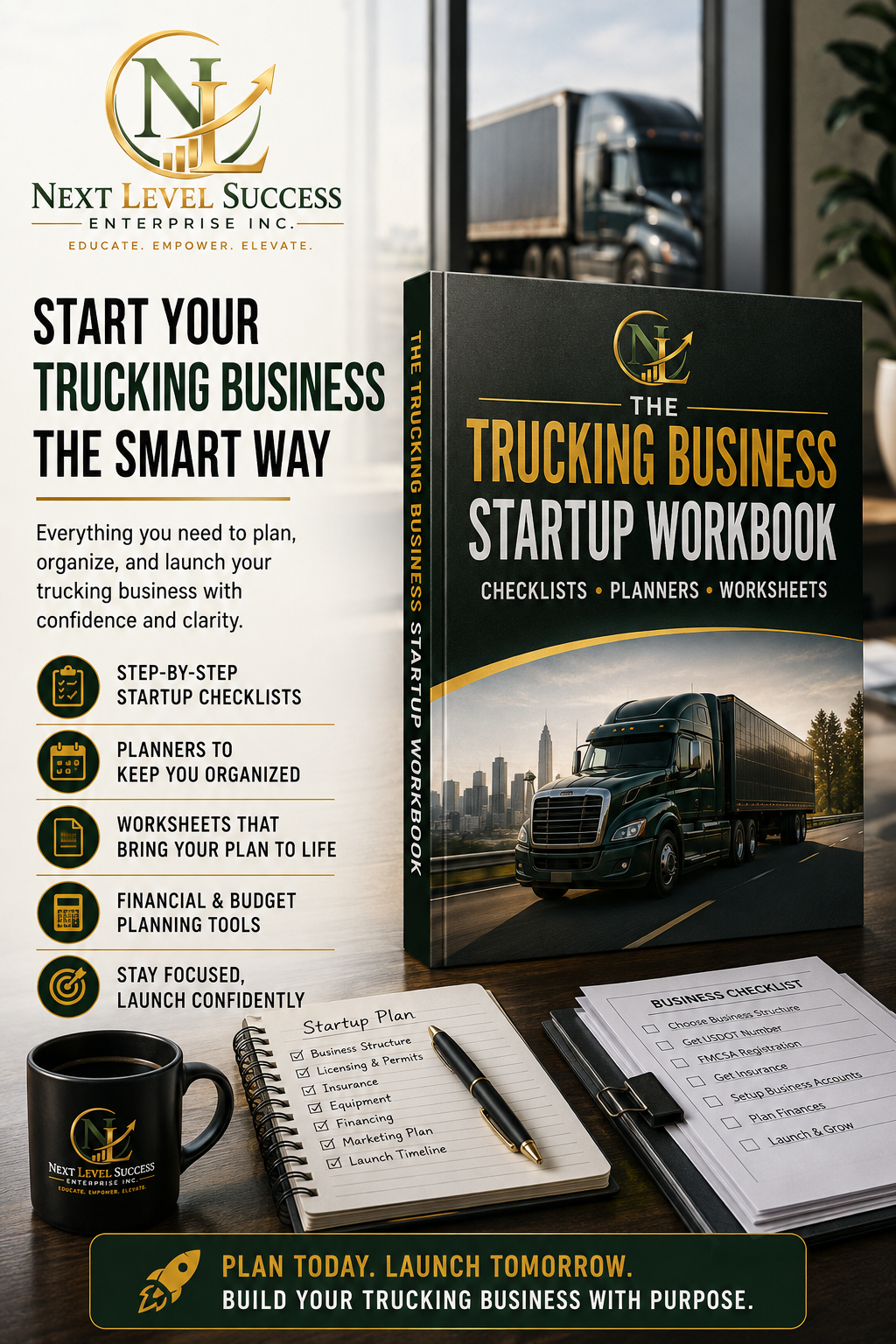 Book 2 The Trucking Business Startup Workbook cover