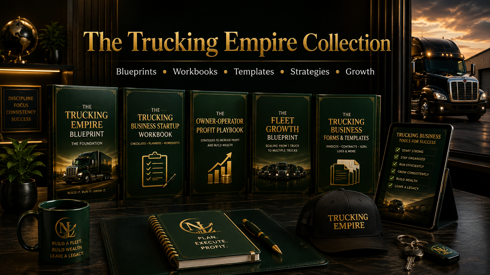 The Trucking Empire Collection Bundle Graphic