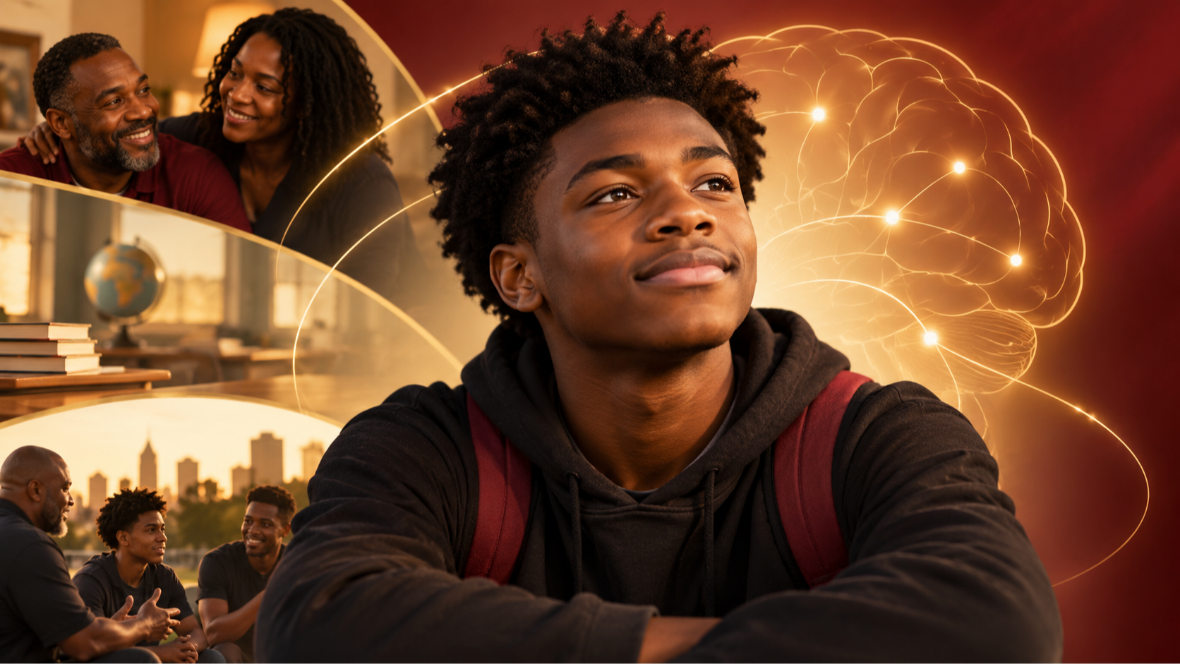 African American male youth supported across home, school, and community settings