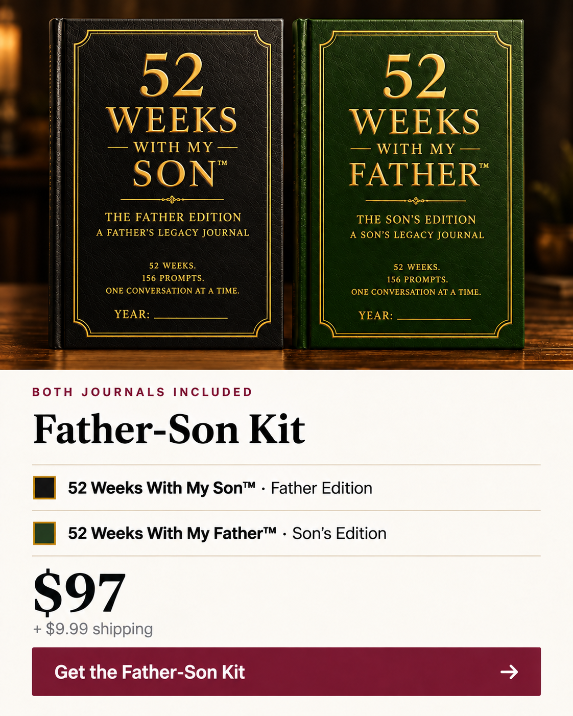 The Father-Son Kit: 52 Weeks With My Son and 52 Weeks With My Father, Son’s Edition