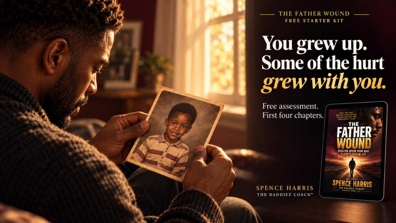 The Father Wound Starter Kit — You grew up. Some of the hurt grew with you. Free assessment. First four chapters.