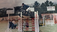 Margie Riley riding her horse