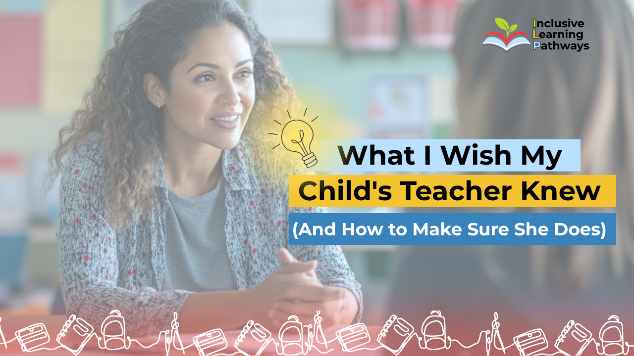 “Teacher and parent talking warmly, first day of school conference”