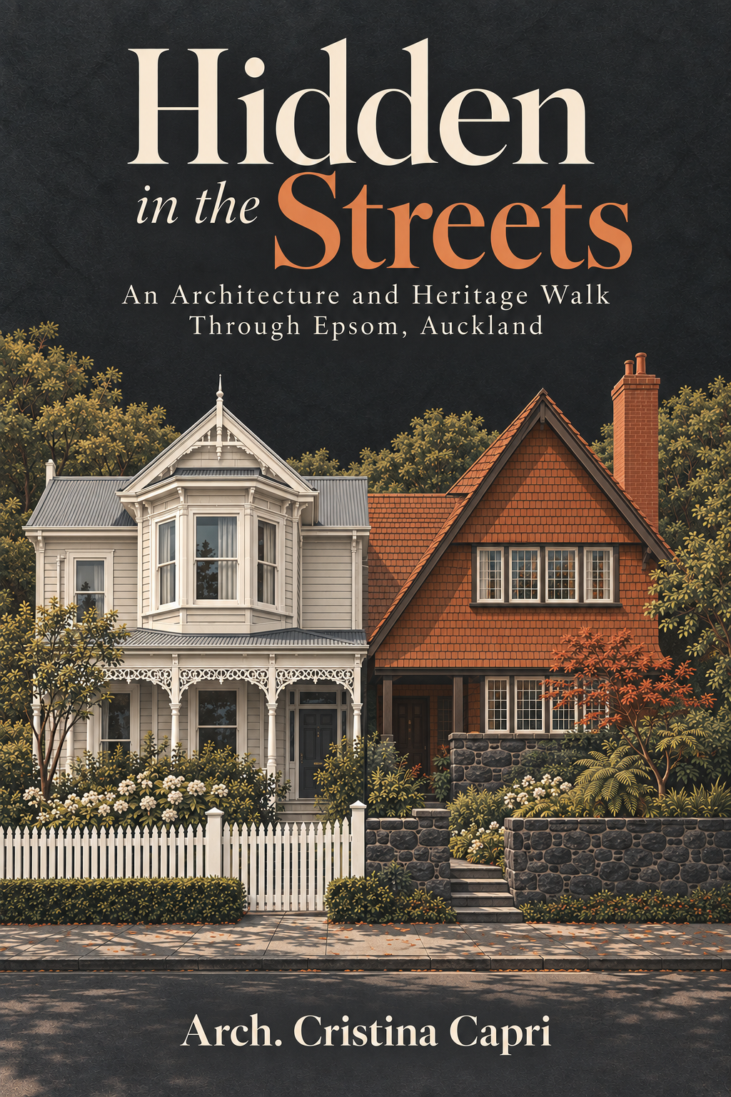 Hidden in the Streets book cover — Victorian villa and Arts and Crafts house in Epsom, Auckland
