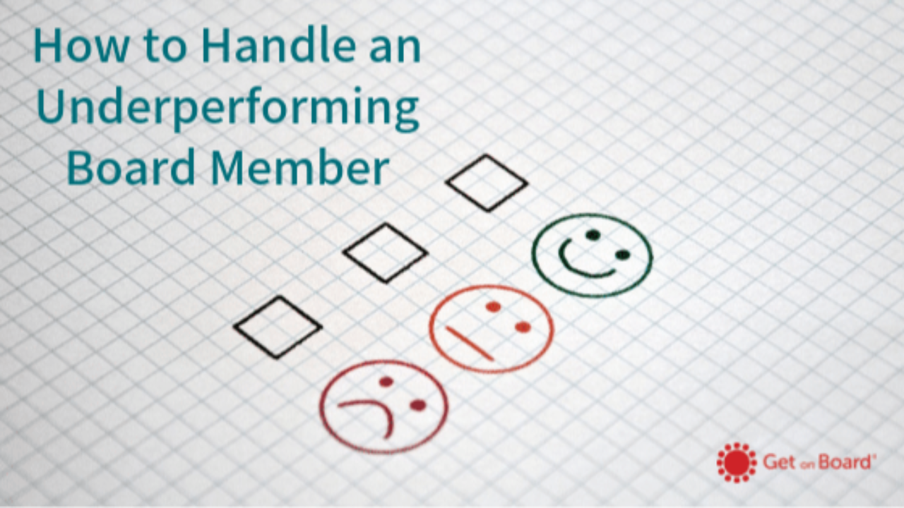 Handling an Underperforming Board Member