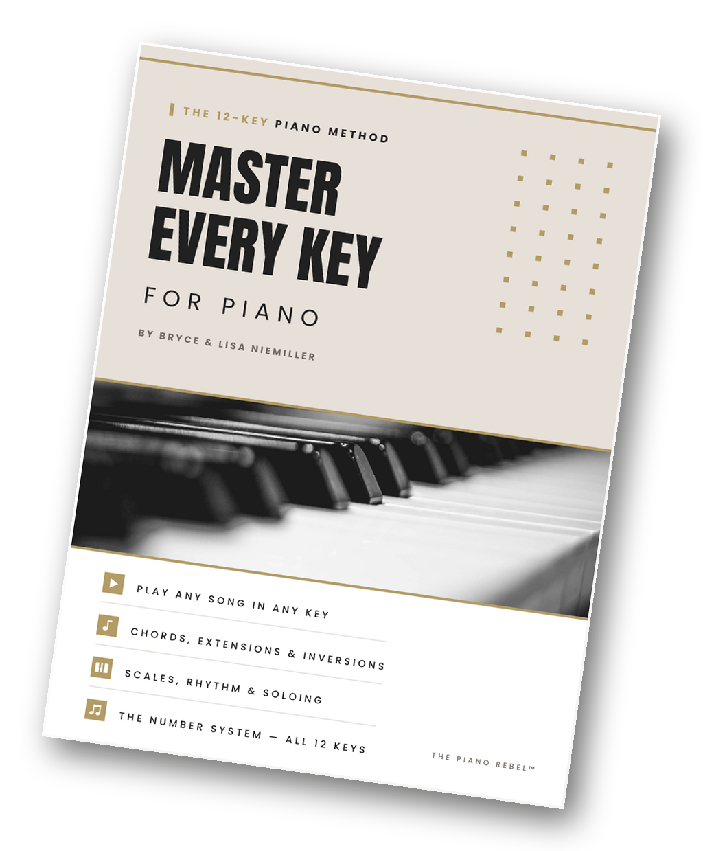 Master Every Key - For Piano, the 12-key piano method book