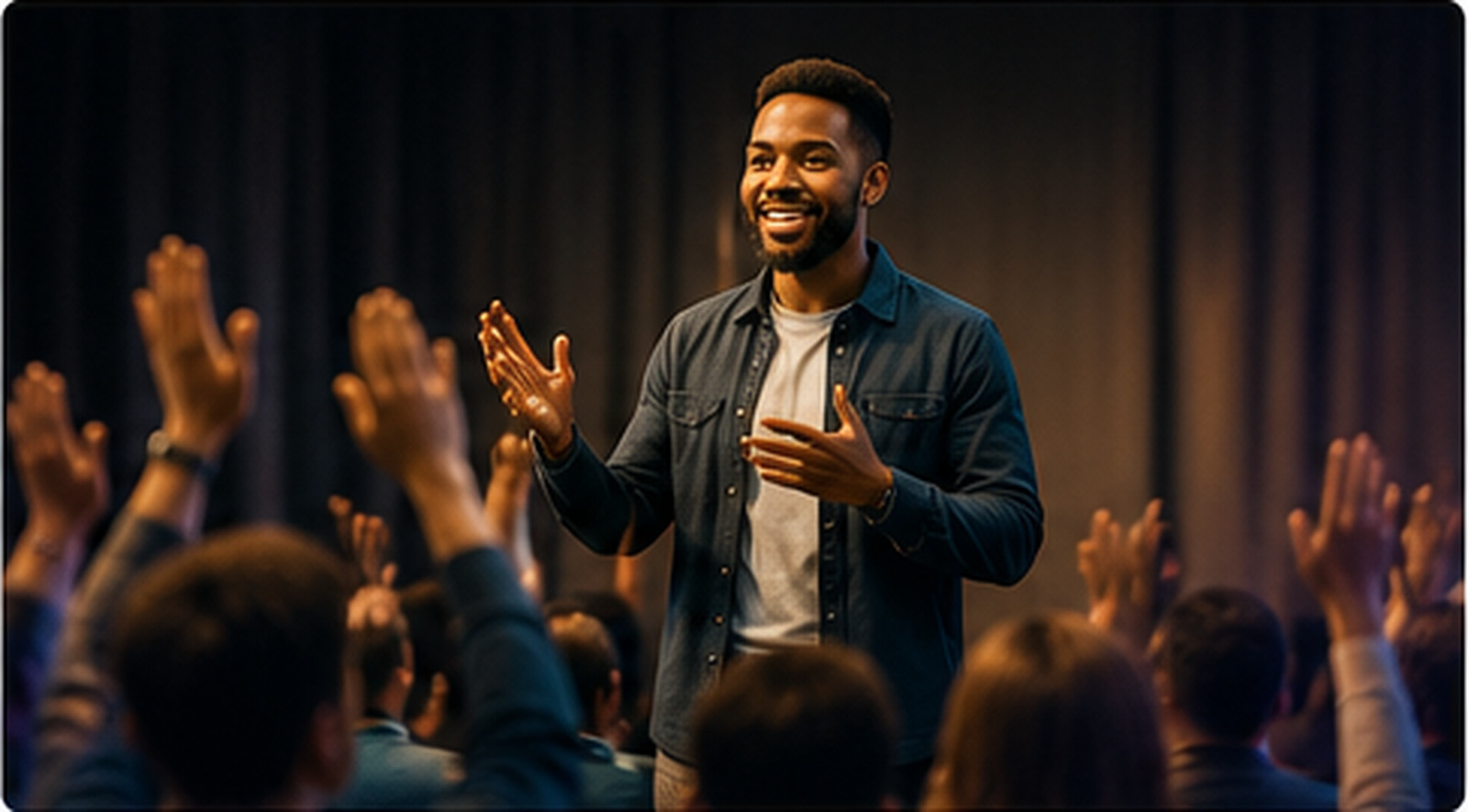 A live Augera workshop with an engaged audience