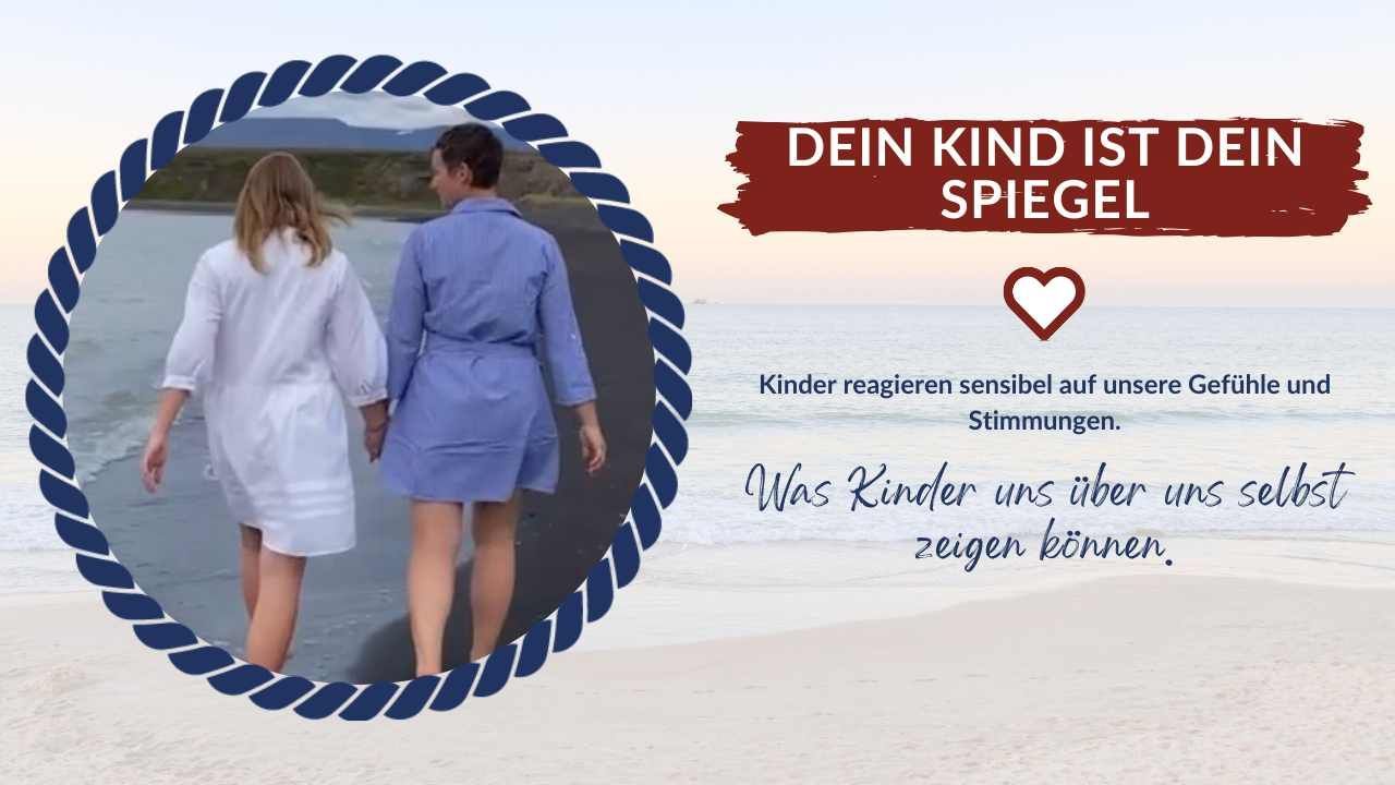 Mutter und Kind in inniger Verbindung. Der Beitrag zeigt, wie Kinder die innere Haltung, Gefühle und Muster ihrer Eltern spiegeln können.