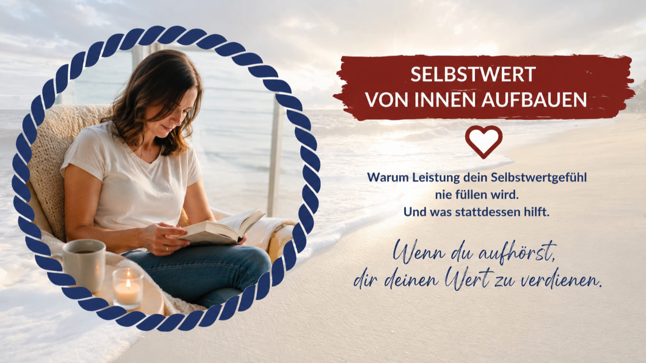 Frau hält ein altes Preisschild in der Hand und reflektiert über Selbstwert, Selbstmitgefühl und den inneren Kleiderschrank.