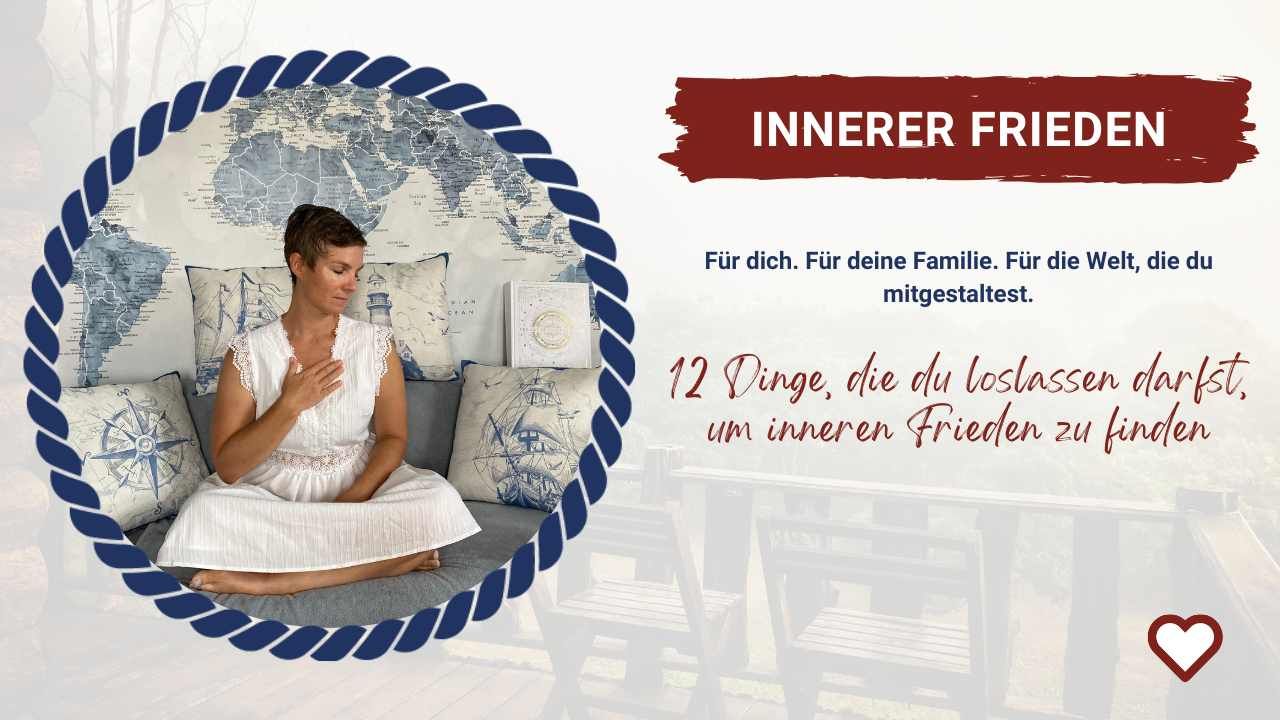 Frau sitzt ruhig am Fenster und reflektiert über inneren Frieden, Loslassen und persönliche Veränderung