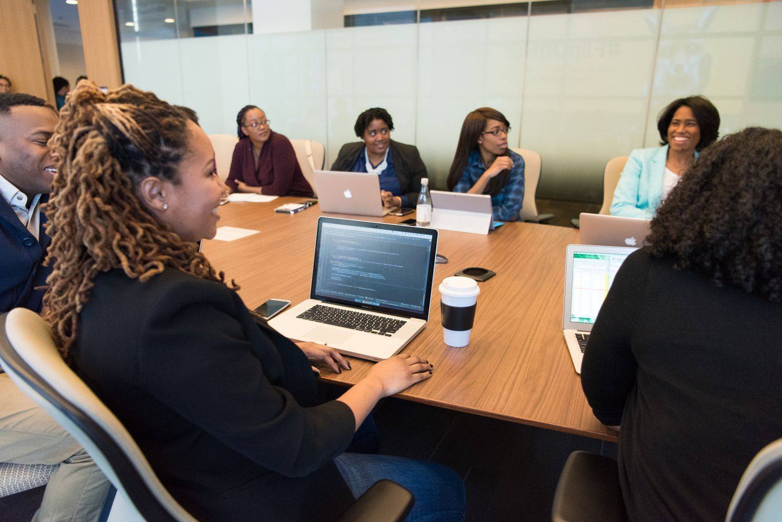 Agency staff in a training session