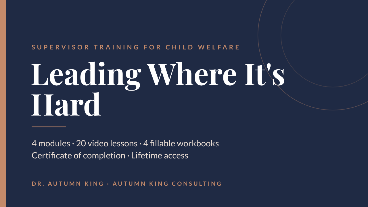 Leading Where It's Hard
