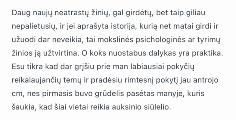 Atsiliepimas apie 24 dienų laiškų mentorystę