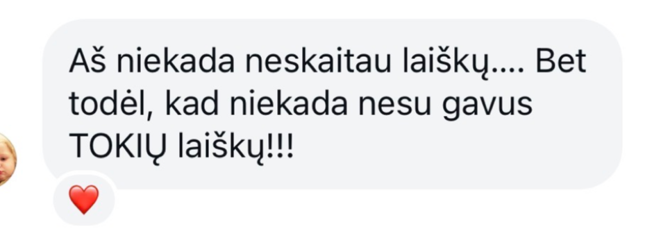 Atsiliepimas apie 24 dienų laiškų mentorystę