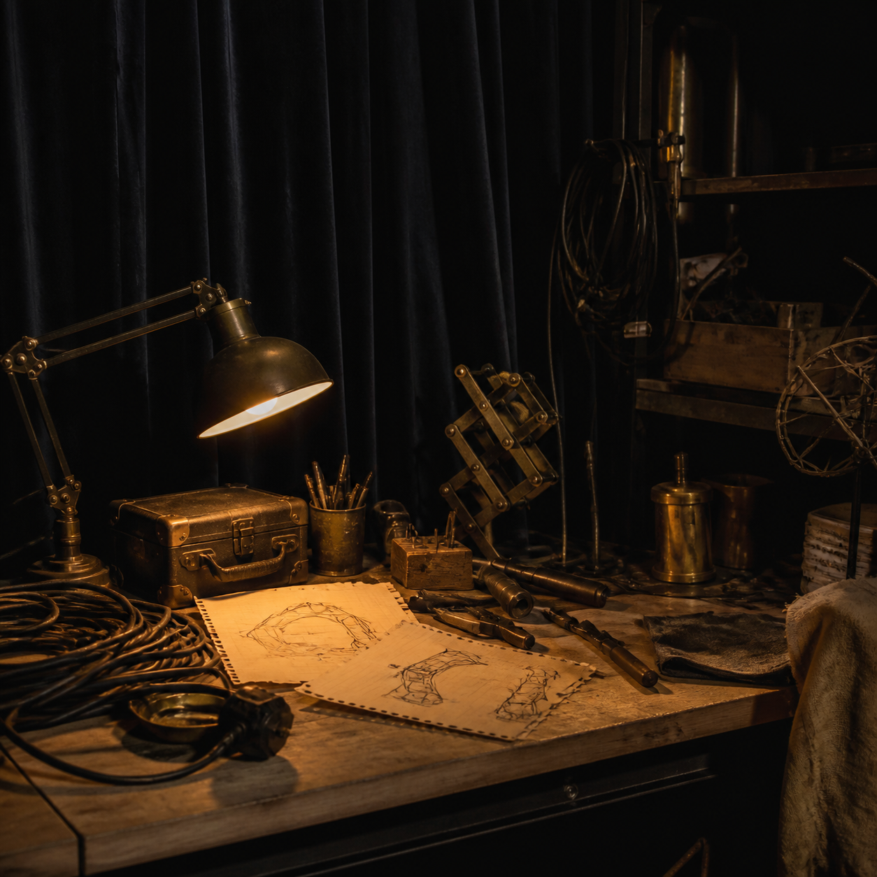 A curious corner of the studio