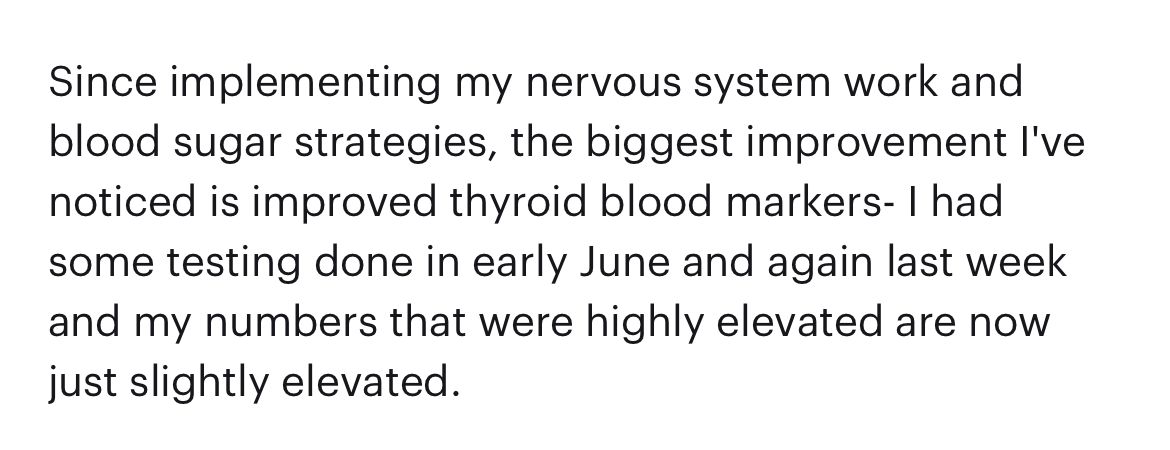 Client screenshot: stopped chasing progesterone