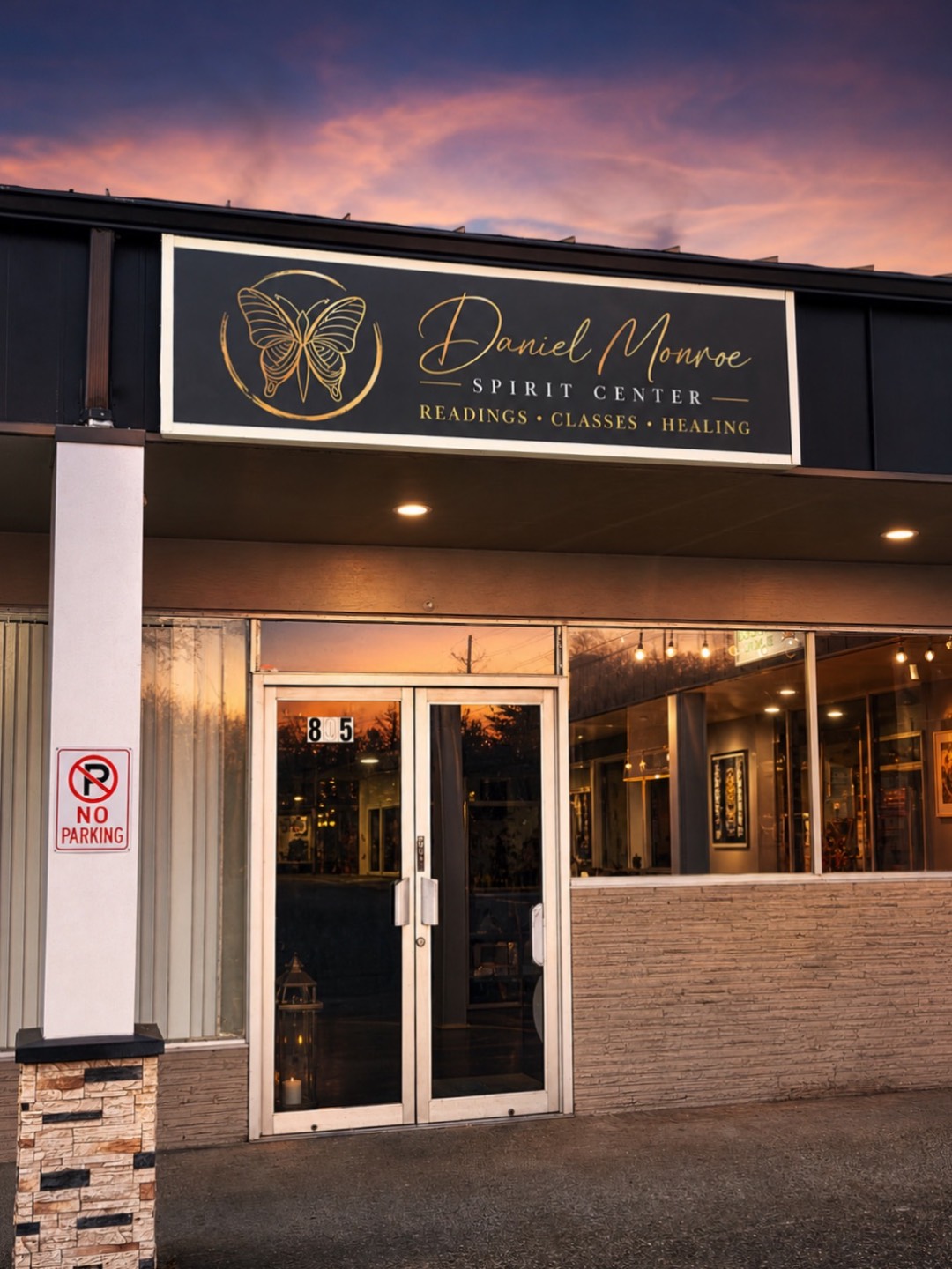 Daniel Monroe Spirit Center storefront at 805 Grand Blvd in Vancouver Washington