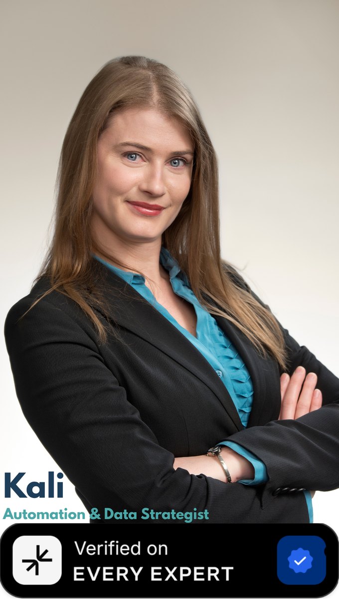 Kali, Automation and Data Strategist, verified on EveryExpert