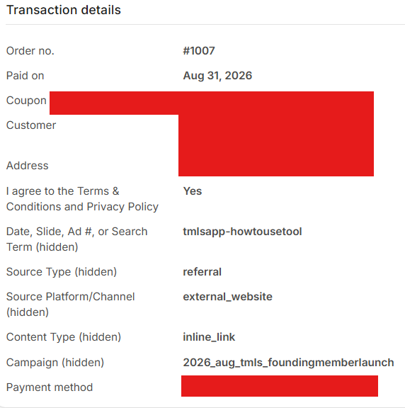Kajabi contact record showing an Instagram story slide as the source