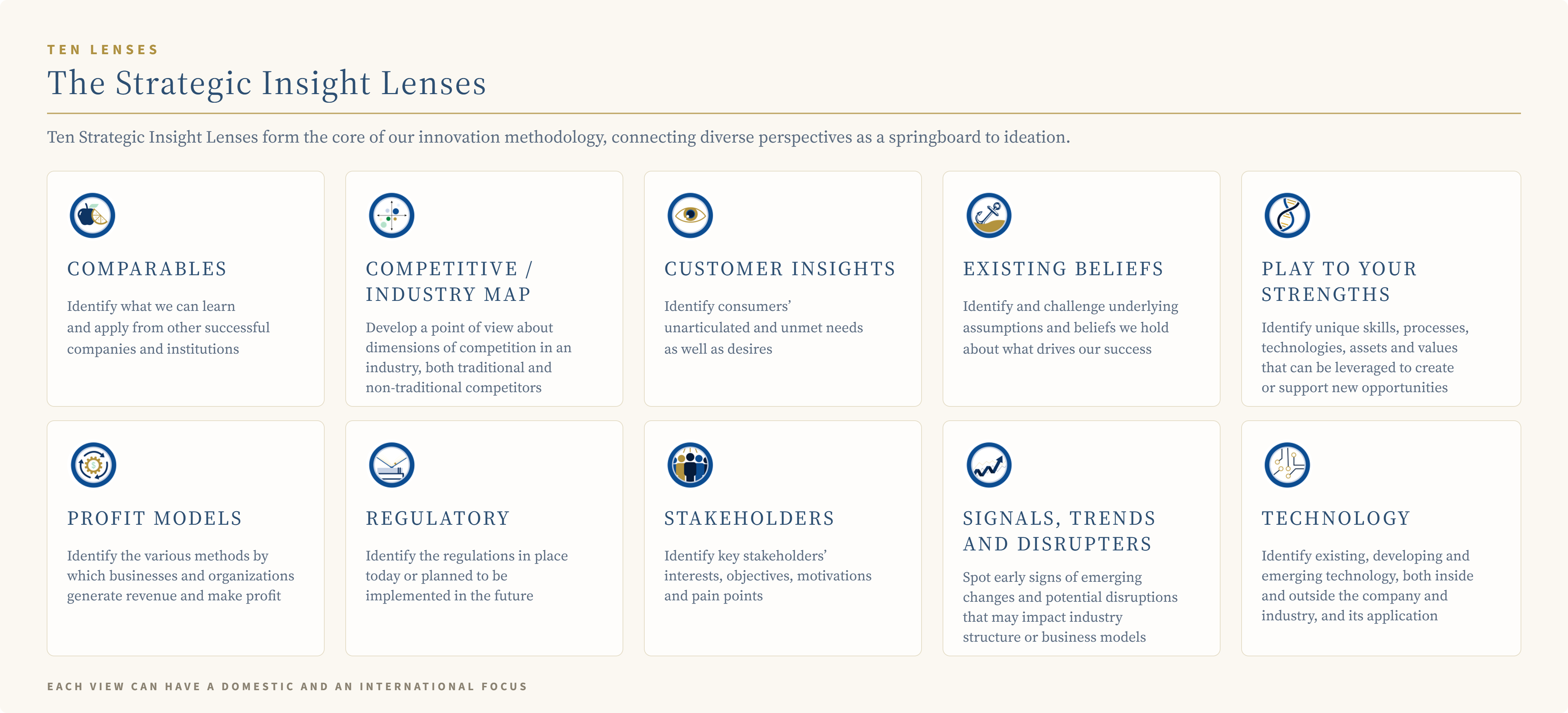 The ten Strategic Insight Lenses