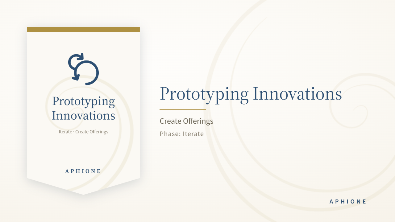 Step 4.1, Prototyping Innovations, Making Ideas Testable